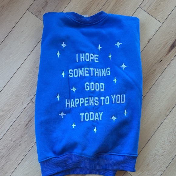 Altar'd State Tops - Altar'd State Blue Sweatshirt with Star Design